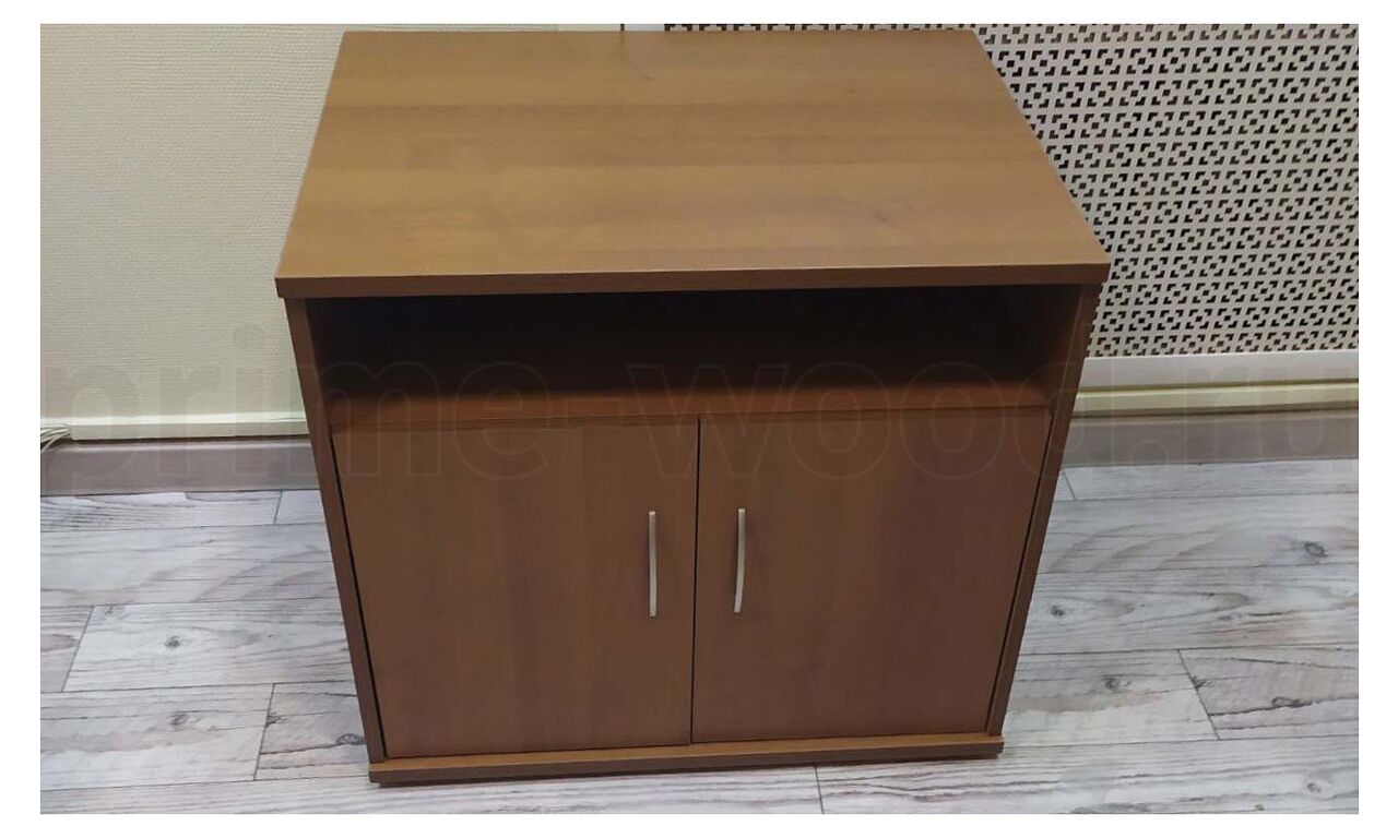 Тумба сервисная, с дверьми RIVA 77x60x68 цвет: Орех Гварнери - фото со сборки