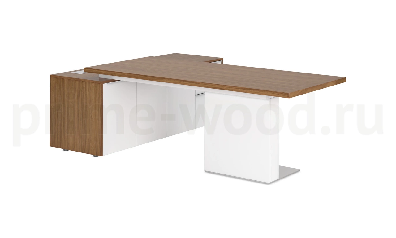 Стол руководителя с боковой тумбой WYN2418 (R) - фото 0