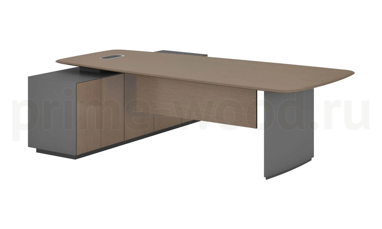 Стол руководителя на опорной тумбе (R) FT2322R - фото 0