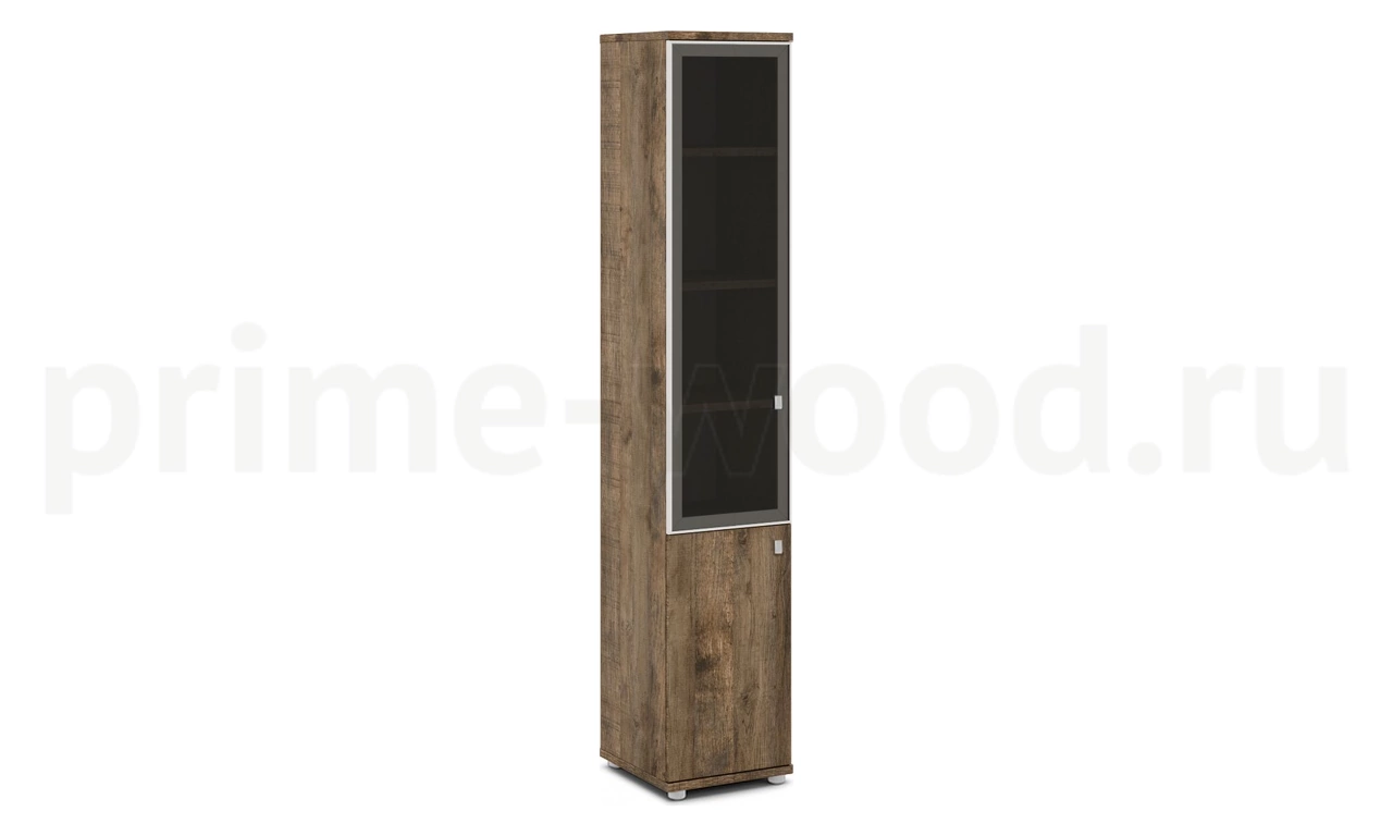 Шкаф со стеклом в алюминиевом профиле (левый) Vasanta 42x44x220 - фото 3
