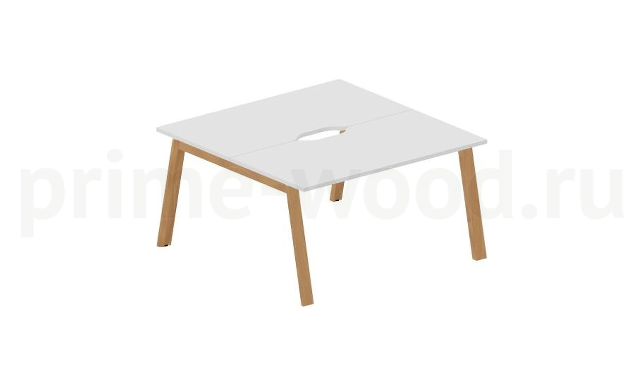 Cтол bench отдельный (с эргономичными вырезами) 140x140x75 арт. AW2TV147 - фото 0