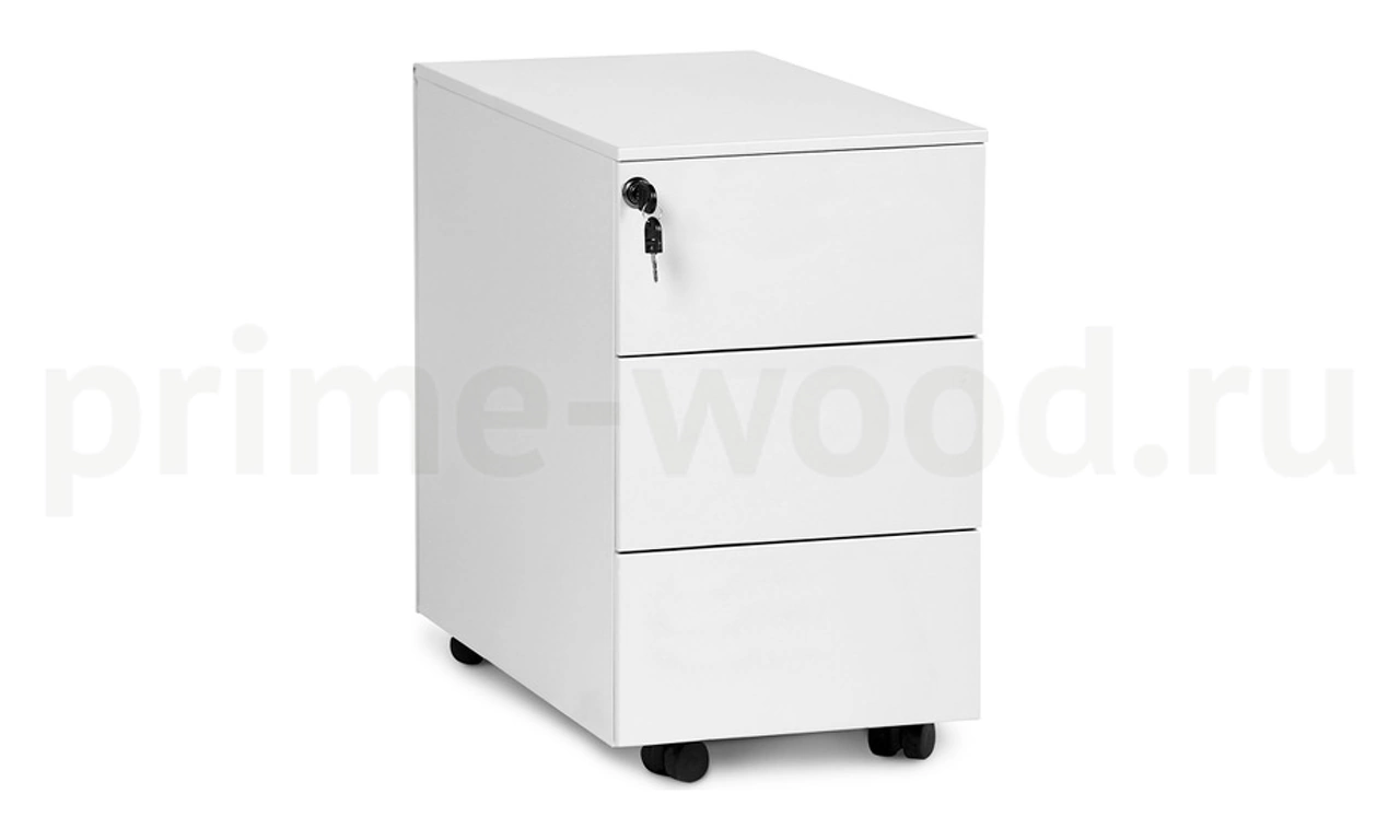 Тумба 3 ящика узкая L32 Tour Wood 32x53x52 - фото 0