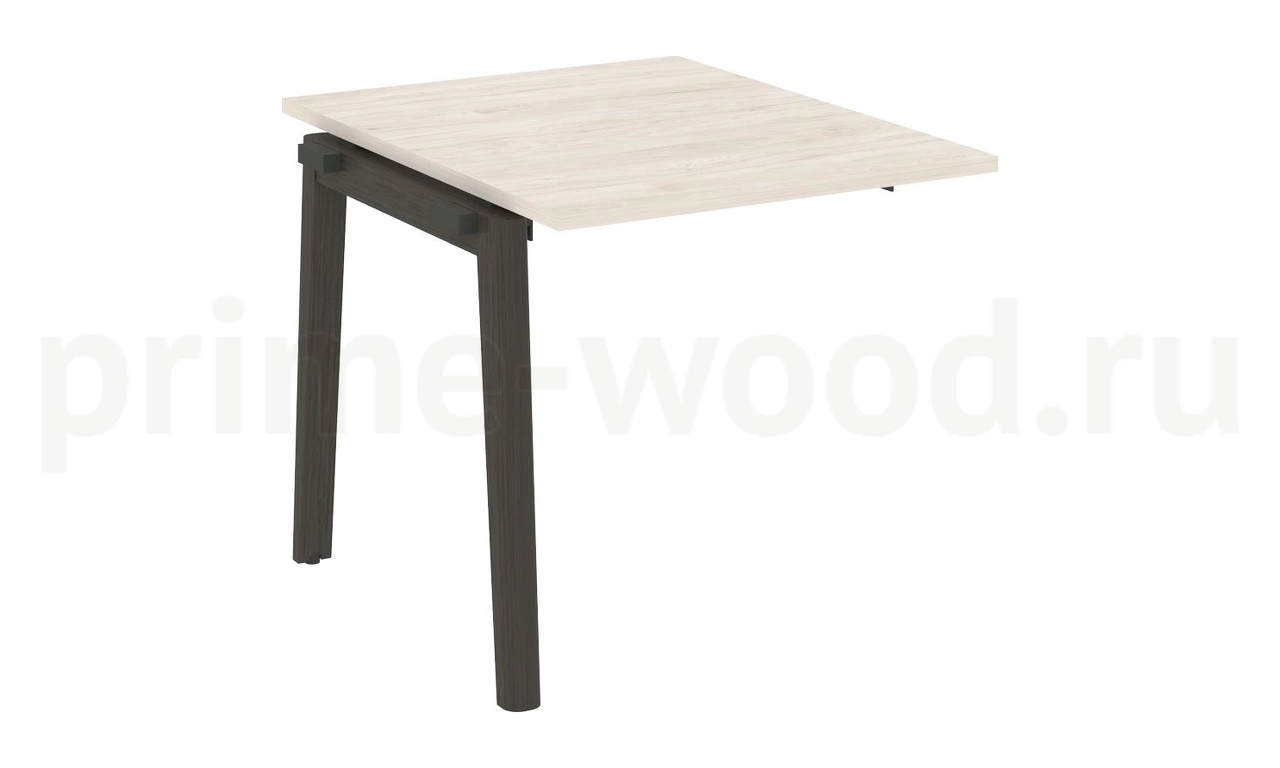 Проходной наборный элемент переговорного стола, опоры - массив дерева ONIX WOOD 78x98x75 - фото 4
