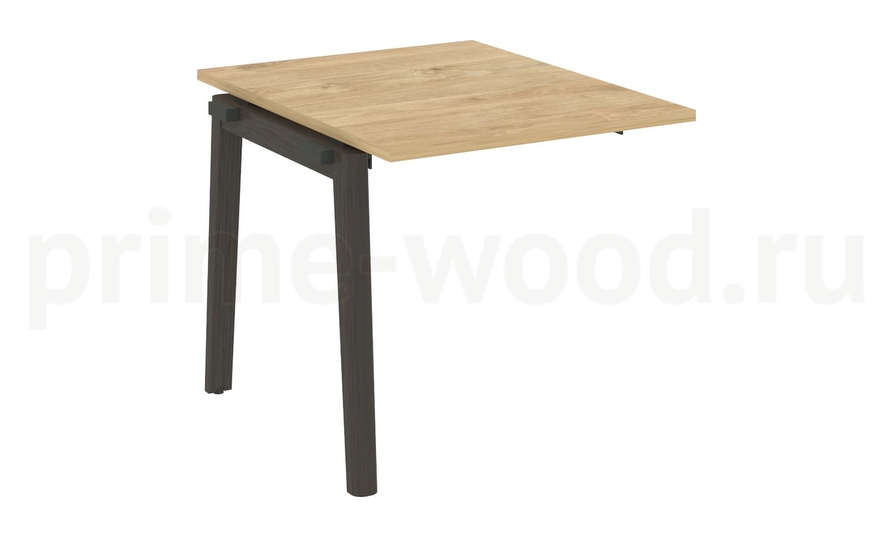 Проходной наборный элемент переговорного стола, опоры - массив дерева ONIX WOOD 78x98x75 - фото 8