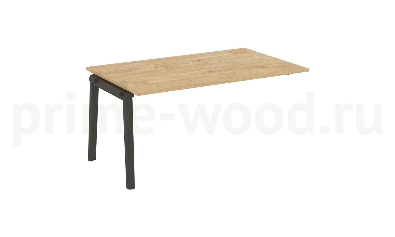 Проходной наборный элемент переговорного стола, опоры - массив дерева ONIX WOOD 158x98x75 - фото 8