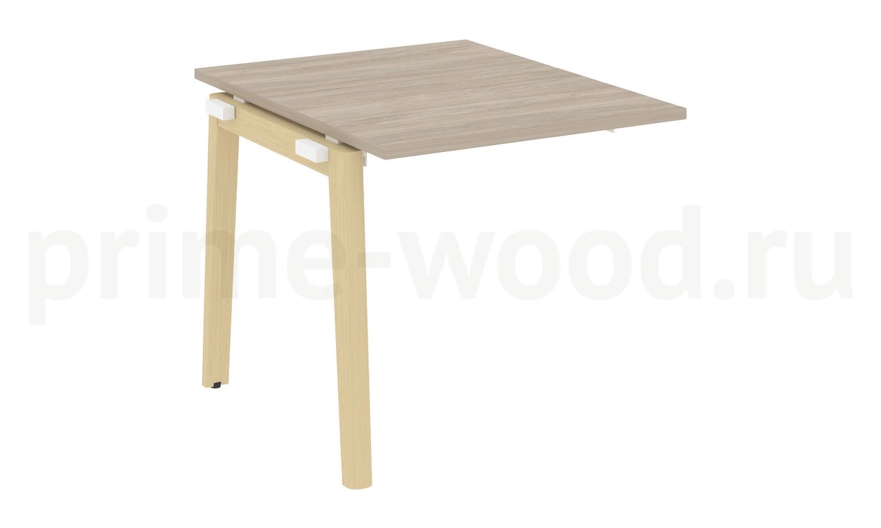 Проходной наборный элемент переговорного стола, опоры - массив дерева ONIX WOOD 78x98x75 - фото 1