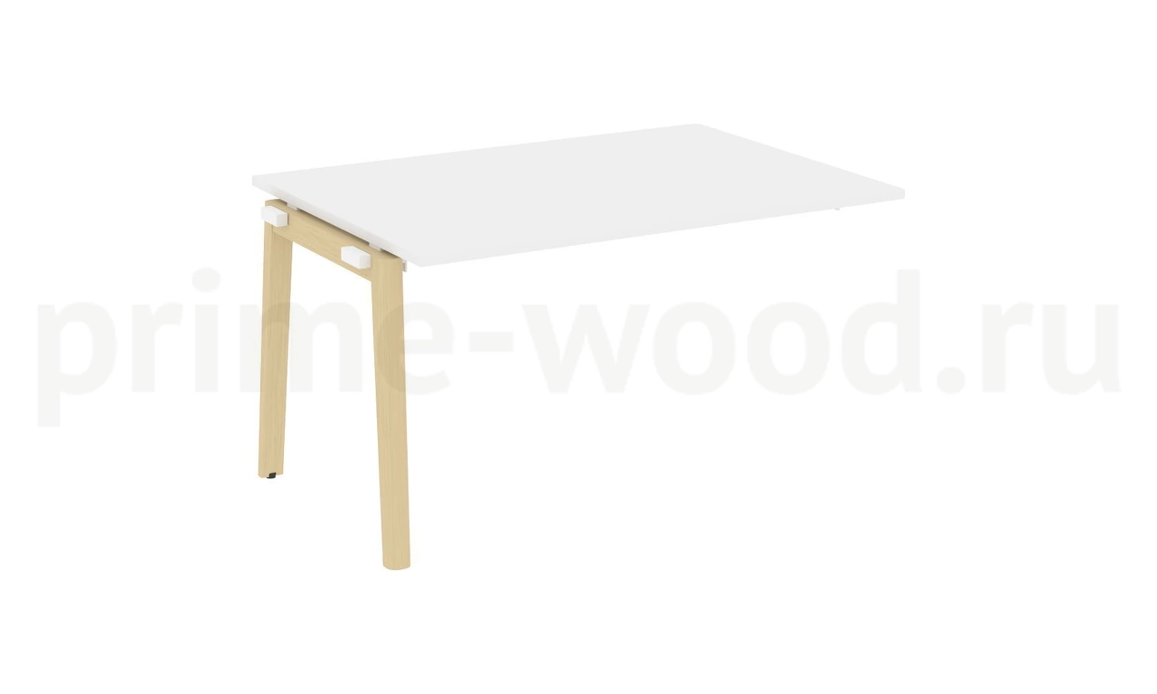 Проходной наборный элемент переговорного стола, опоры - массив дерева ONIX WOOD 138x98x75 - фото 7