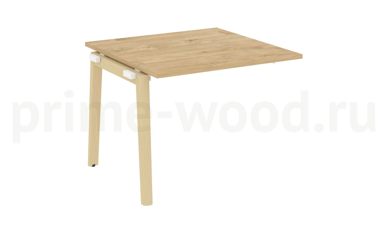 Проходной наборный элемент переговорного стола, опоры - массив дерева ONIX WOOD 98x98x75 - фото 9