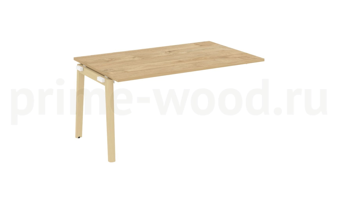 Проходной наборный элемент переговорного стола, опоры - массив дерева ONIX WOOD 158x98x75 - фото 9