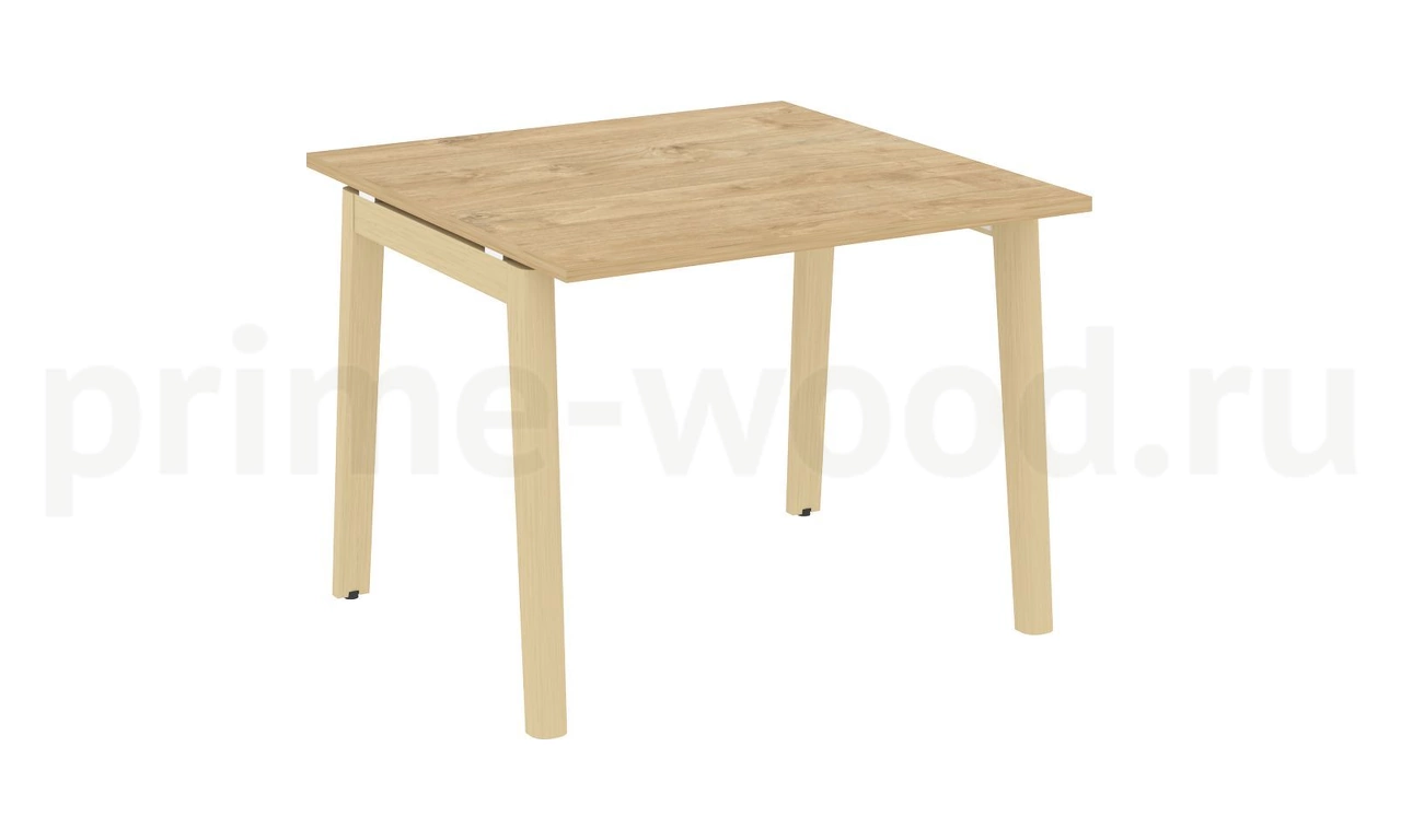 Стол переговорный (1 столешница), опоры - массив дерева ONIX WOOD 98x98x75 - фото 9